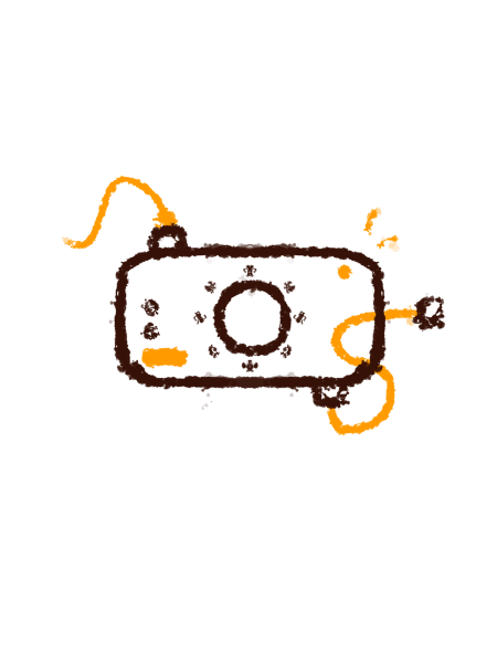 A drawing of an audio interface for recording voiceover